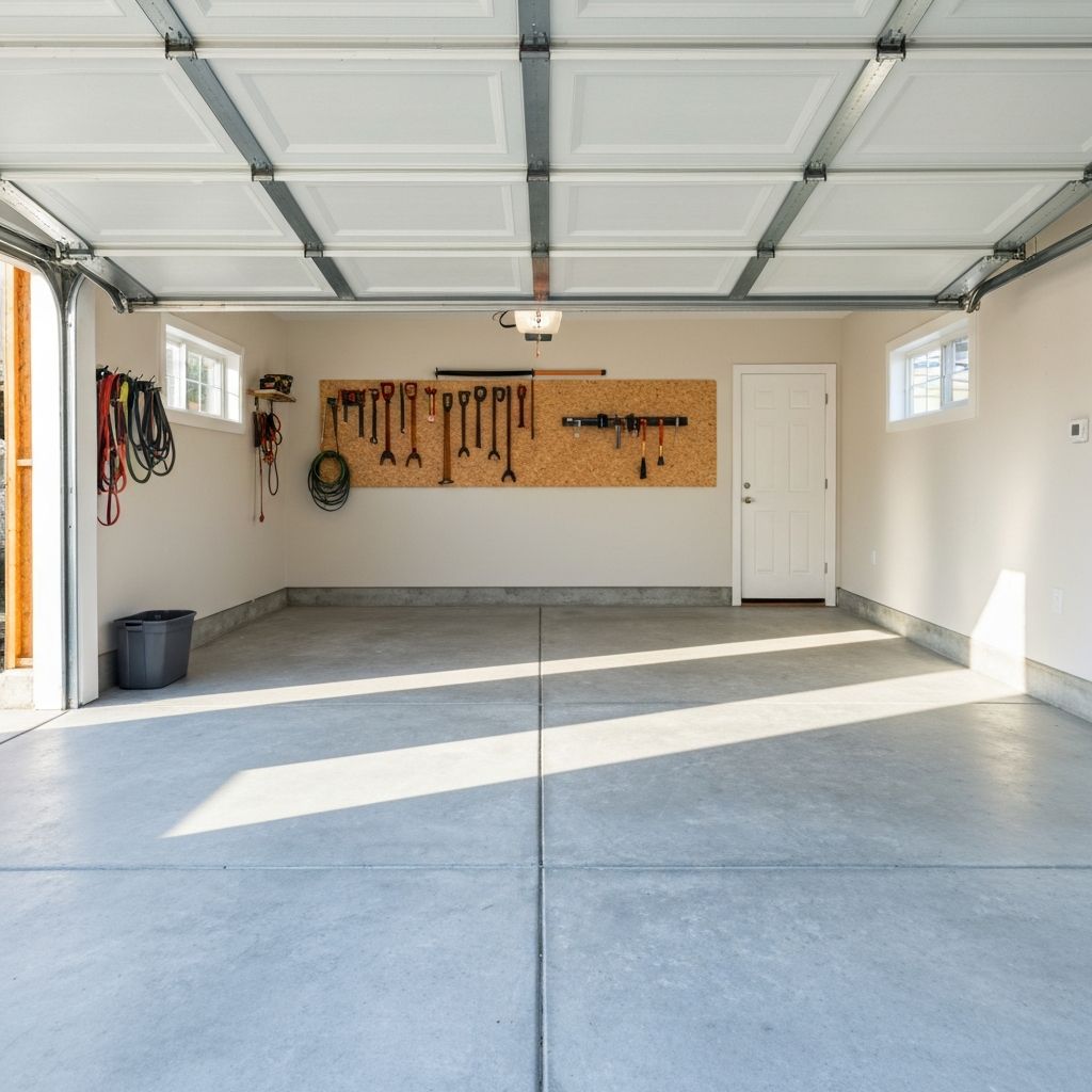 Clean garage after junk removal